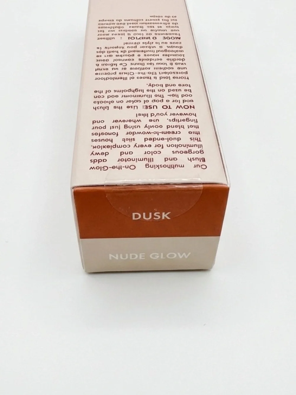 NIB Wander Beauty On-The-Glow Blush & Illuminator - Dusk / Nude Glow